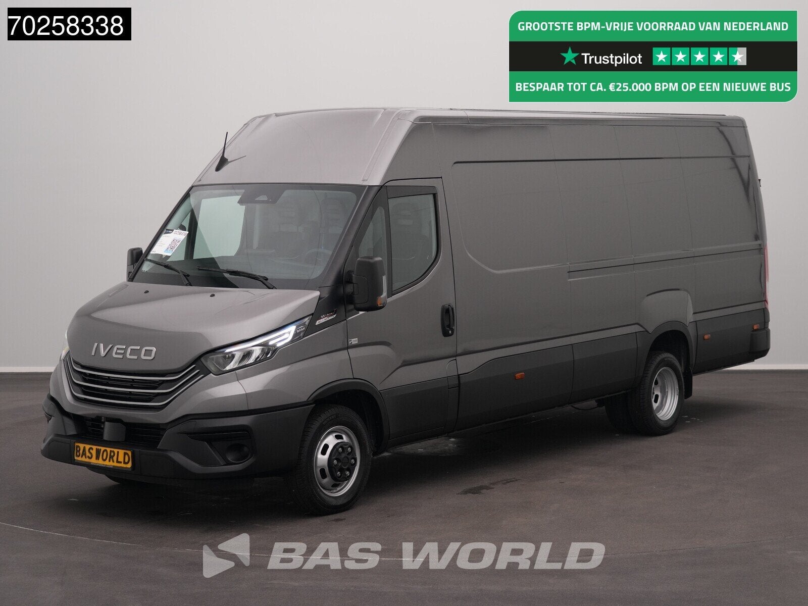 Iveco Daily 35C21 BPM VRIJ! 3.0L Automaat 210PK L3H2 2025-Mo, Auto's, Automaat, Stof, Euro 6, 4 cilinders