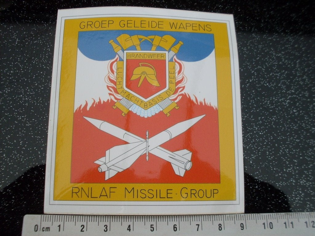 sticker brandweer rnlaf missile group groep geleide wapens, Verzenden, Zo goed als nieuw, Bedrijf of Vereniging