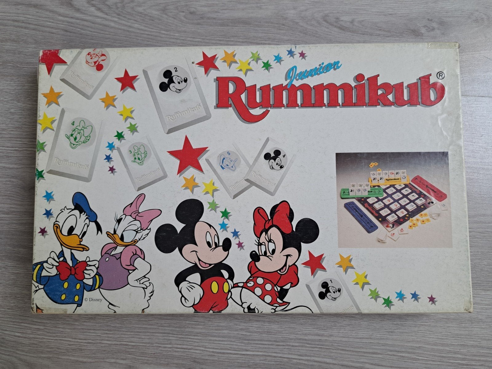 Disney Rummikub Junior Bordspel - Mickey & Minnie, Hobby en Vrije tijd, Een of twee spelers, Ophalen of Verzenden, Gebruikt, Disney