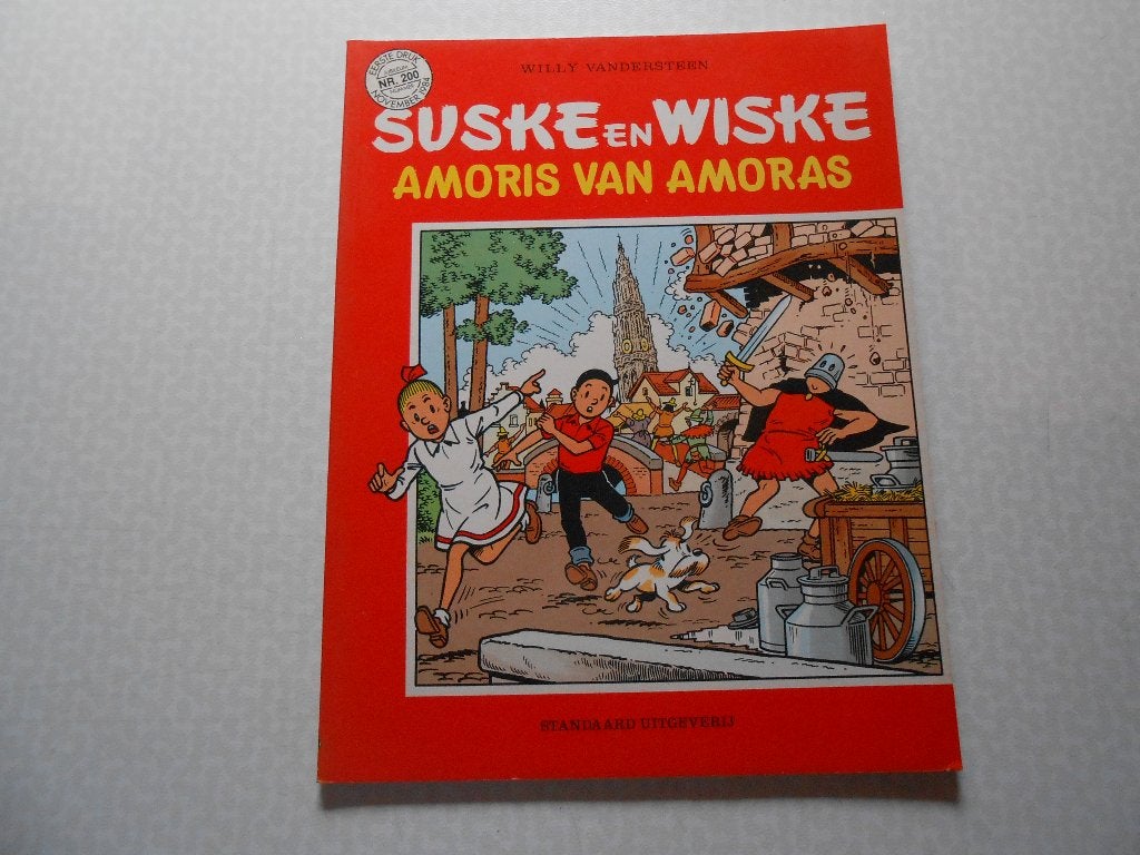 Suske en wiske 200 Amoris van Amoras 1984 1 ste druk., Willy Vandersteen, Eén stripboek, Nieuw, Ophalen of Verzenden