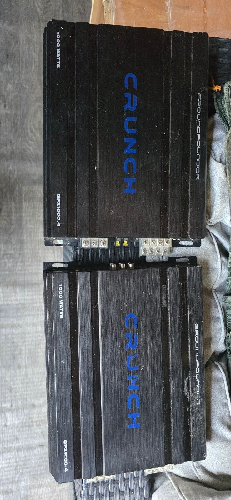 Crunch Groundpounder GPX1000.4 Versterkers (2 stuks), Auto diversen, Ophalen of Verzenden