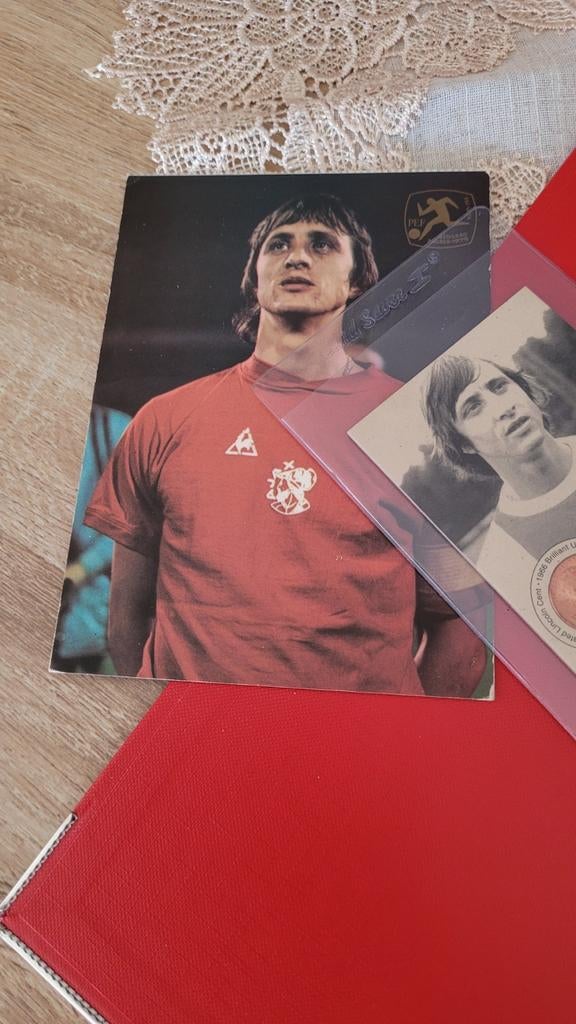 Johan Cruyff spelerskaart zeldzame, Ophalen of Verzenden, Zo goed als nieuw, Ajax, Spelerskaart