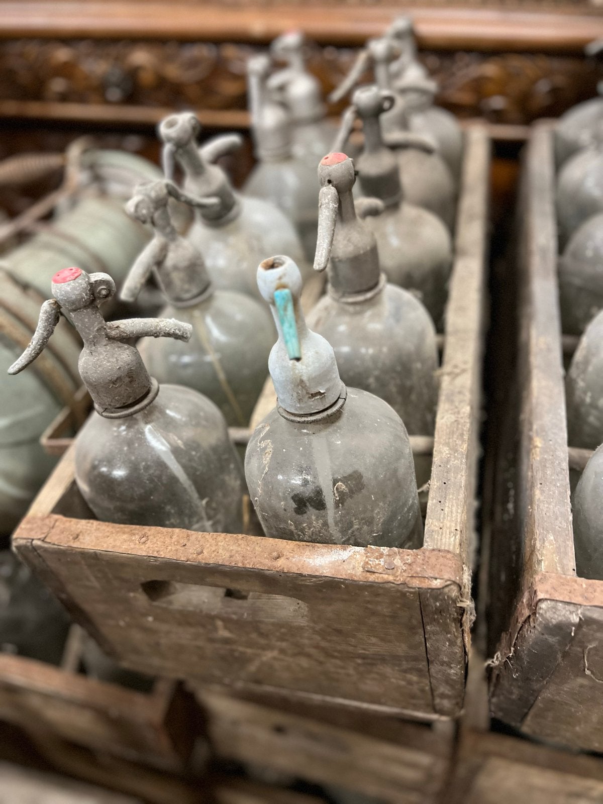 Vintage Spuitflessen met of zonder kratten, Ophalen