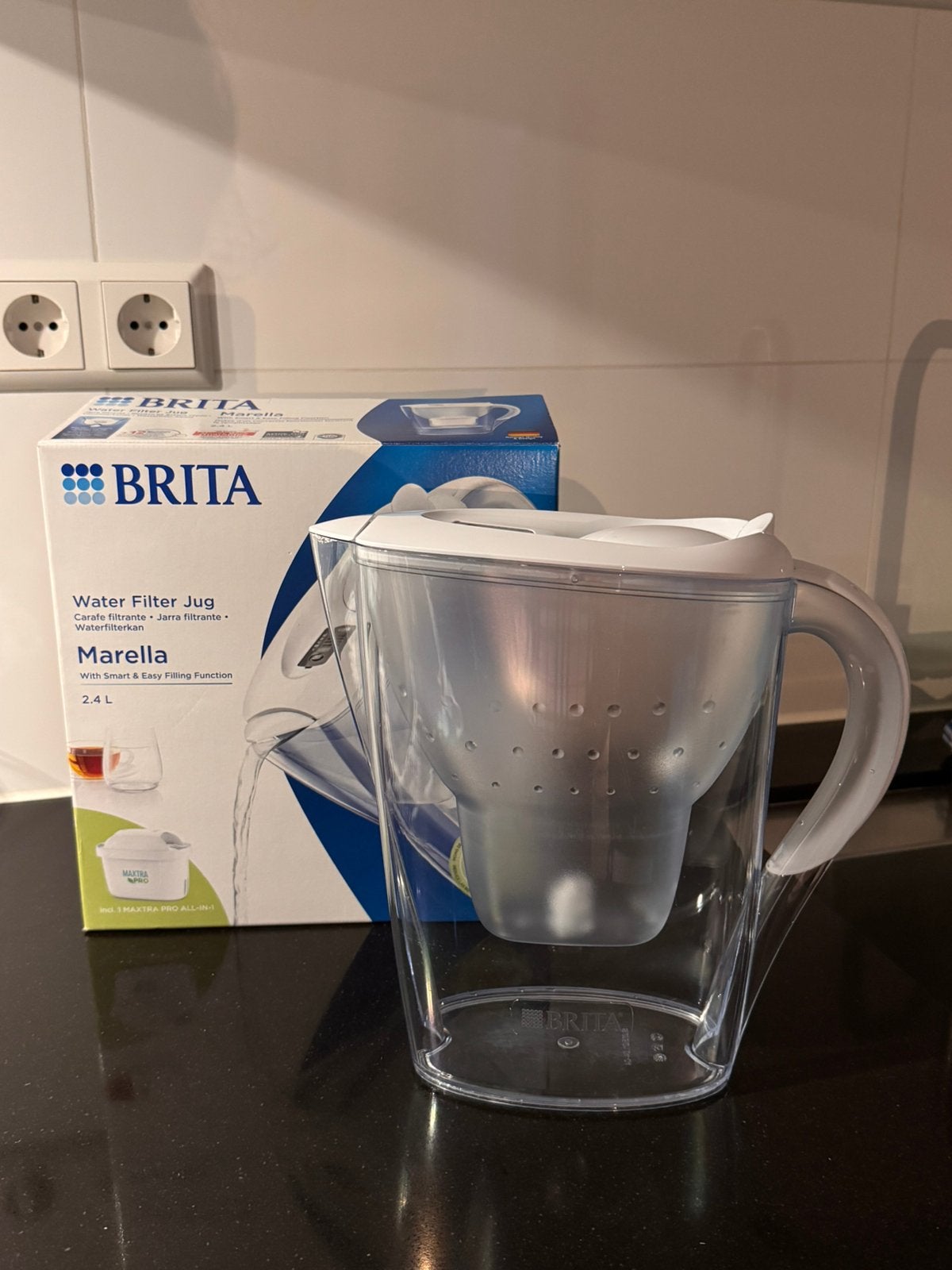 BRITA Marella Waterfilterkan 2.4L Cool White, Ophalen