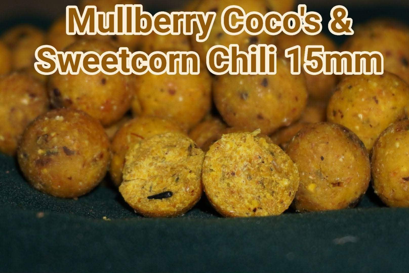 Mullberry Coco’s Sweetcorn boilies 15mm, Watersport en Boten, Ophalen of Verzenden, Nieuw, Overige typen