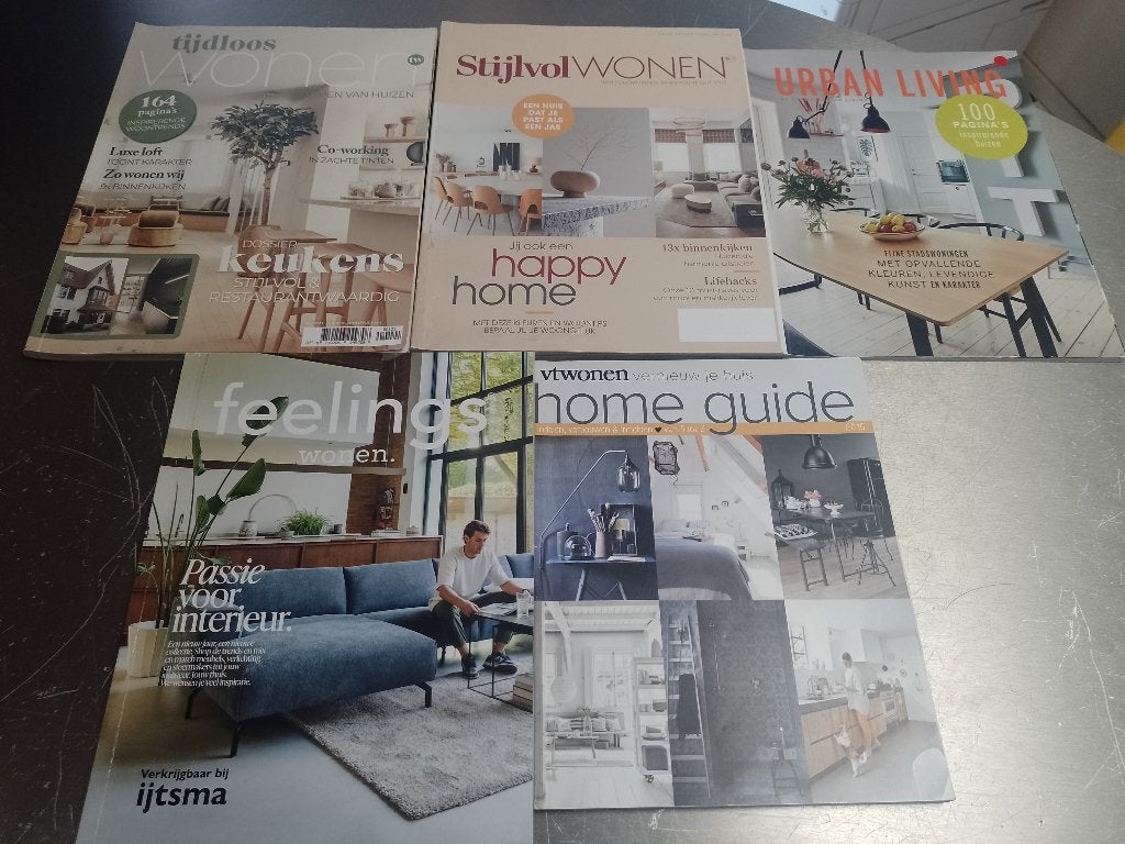 Tijdschriften over wonen - 10 stuks, Boeken, Ophalen of Verzenden, Gelezen, Overige typen
