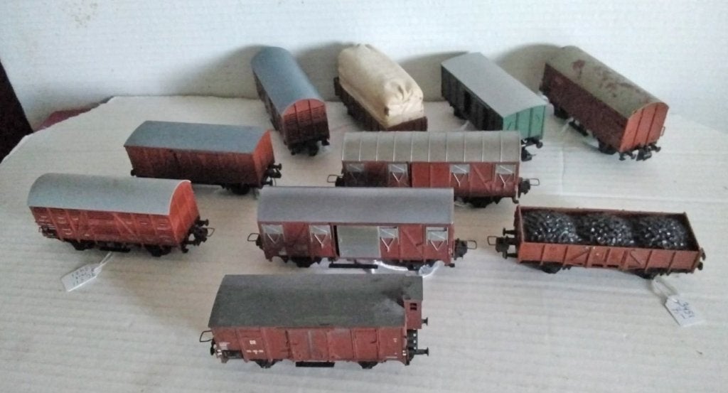 Trix Express 10 wagons, Gebruikt, Gelijkstroom of Wisselstroom, Trix, Wagon