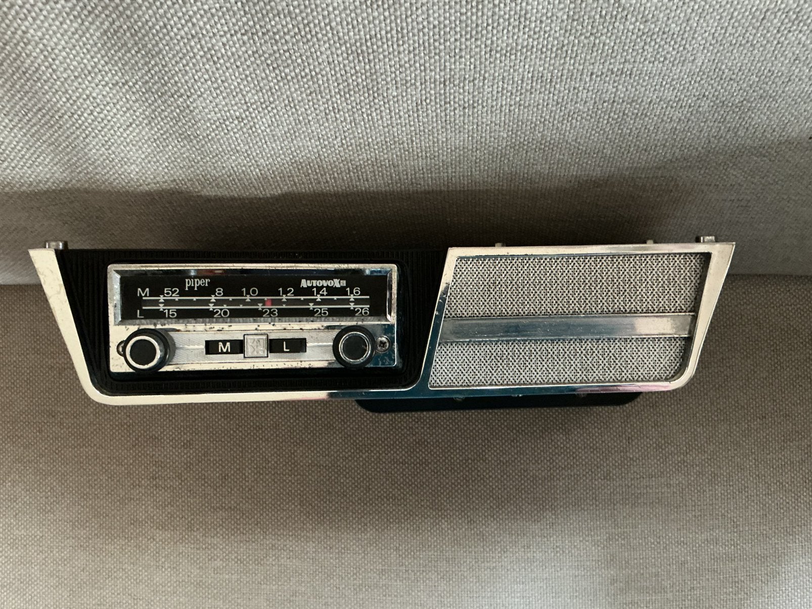 Autovox Piper autoradio. Fiat 500/600/850/enz. Oldtimer., Ophalen of Verzenden, Gebruikt