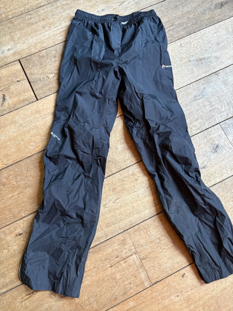 Regenbroek dames Montane maat 34/ xs, Ophalen of Verzenden, Zo goed als nieuw, Regenbroek, Dames