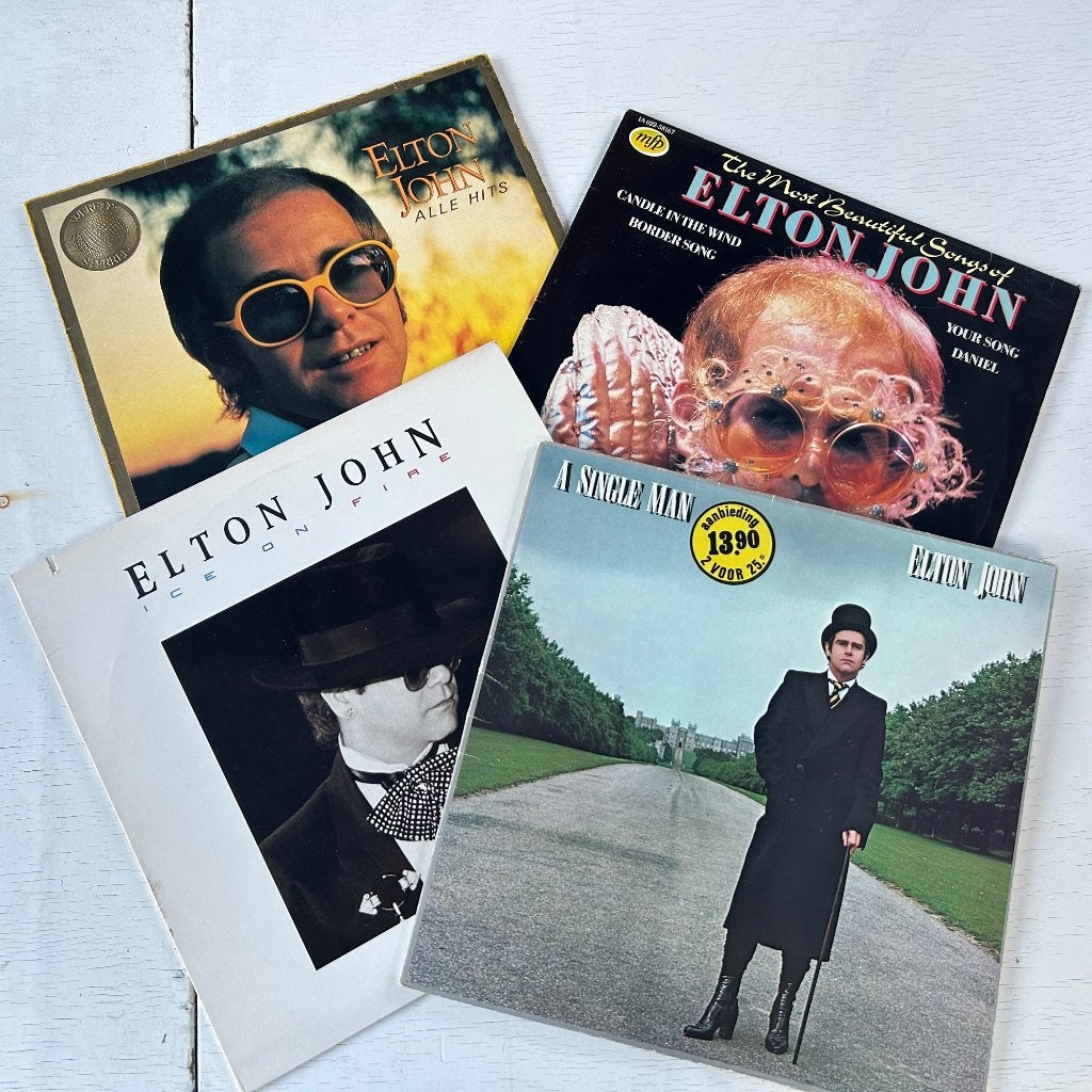 Elton John | 4 Vinyls, LP, Rock, Gebruikt, Ophalen of Verzenden