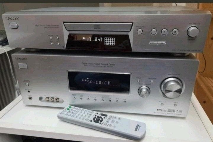 Sony set receiver str-dg500 +(cd speler cdp-xe370) + remote, Ophalen of Verzenden, Cd-speler, Sony