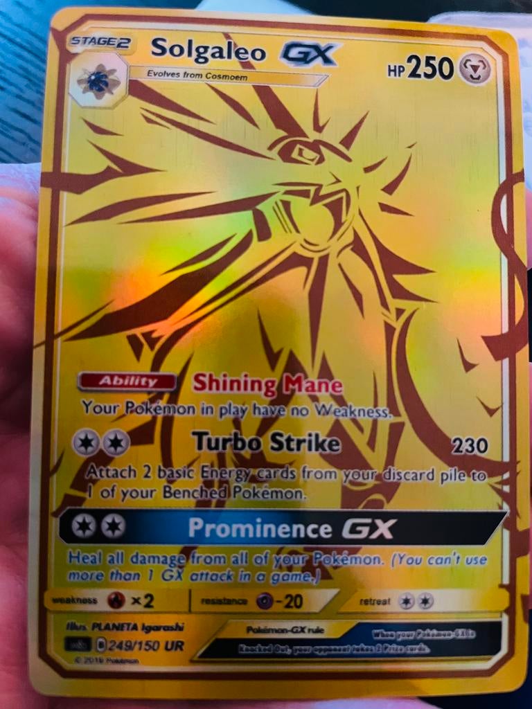 Solgaleo GX 248/150, Ophalen of Verzenden, Zo goed als nieuw