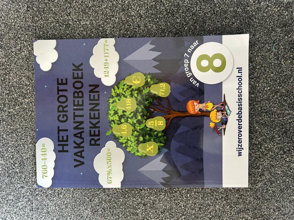 Het vakantieboek rekenen van ‘Wijzer over de basisschool’, Boeken, Ophalen of Verzenden, Nieuw