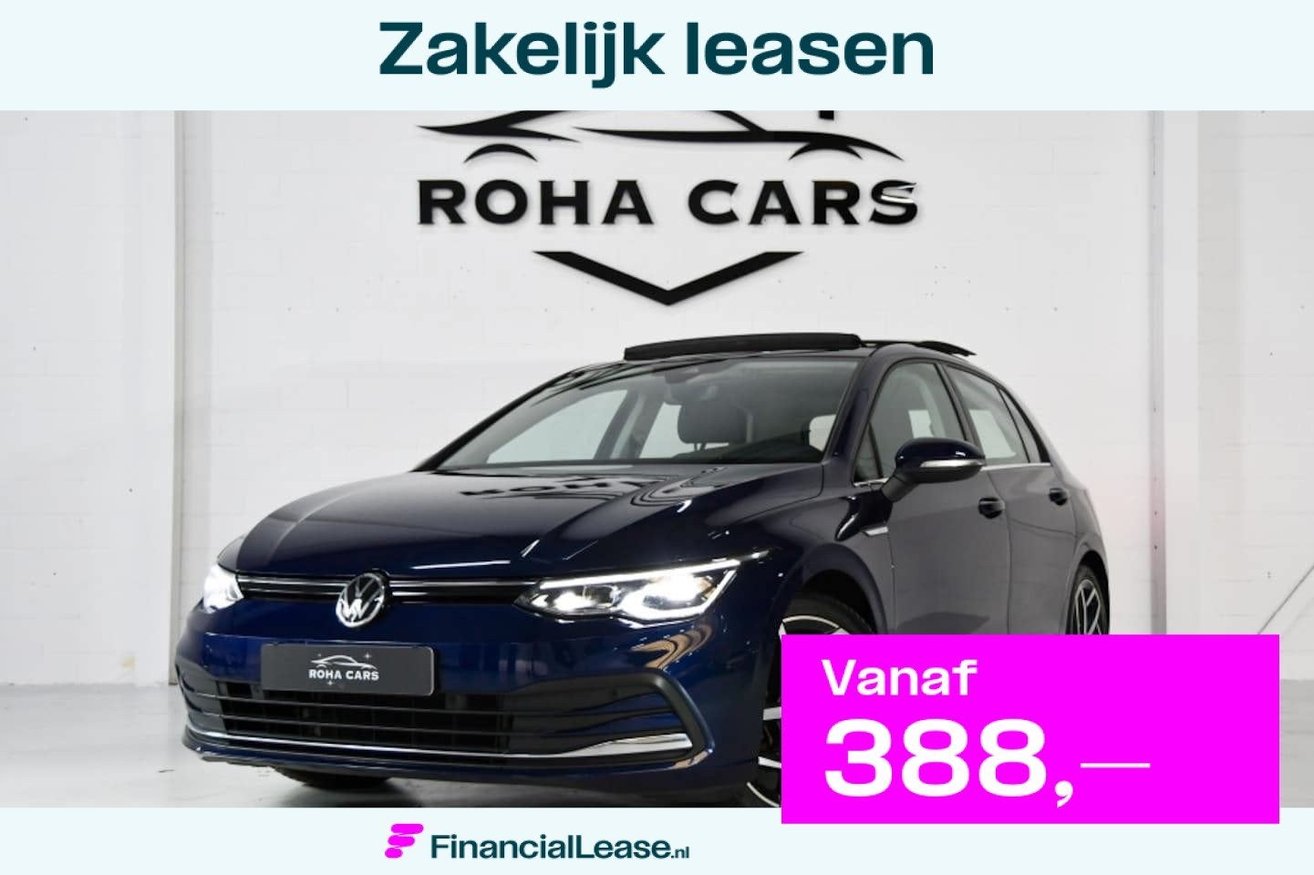 Volkswagen Golf 1.5 eTSI Style, Euro 6, 4 cilinders, 150 pk, Blauw