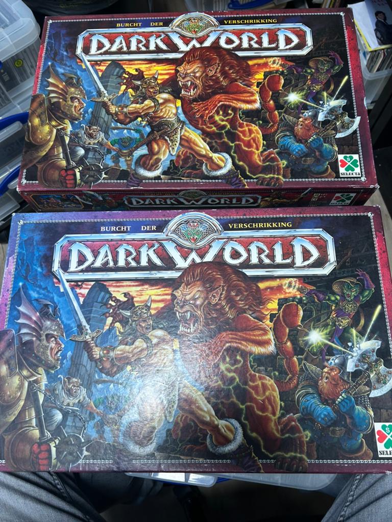 2x bordspel Dark World / Darkworld Selecta Heroquest, Hobby en Vrije tijd, Ophalen of Verzenden, Gebruikt