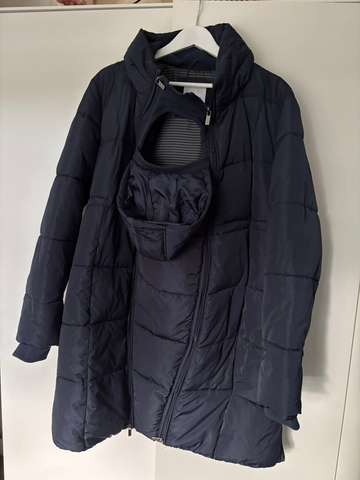 Noppies zwangerschapsjas / draagjas – 2-in-1, Ophalen, Zo goed als nieuw, Maat 46/48 (XL) of groter, Blauw