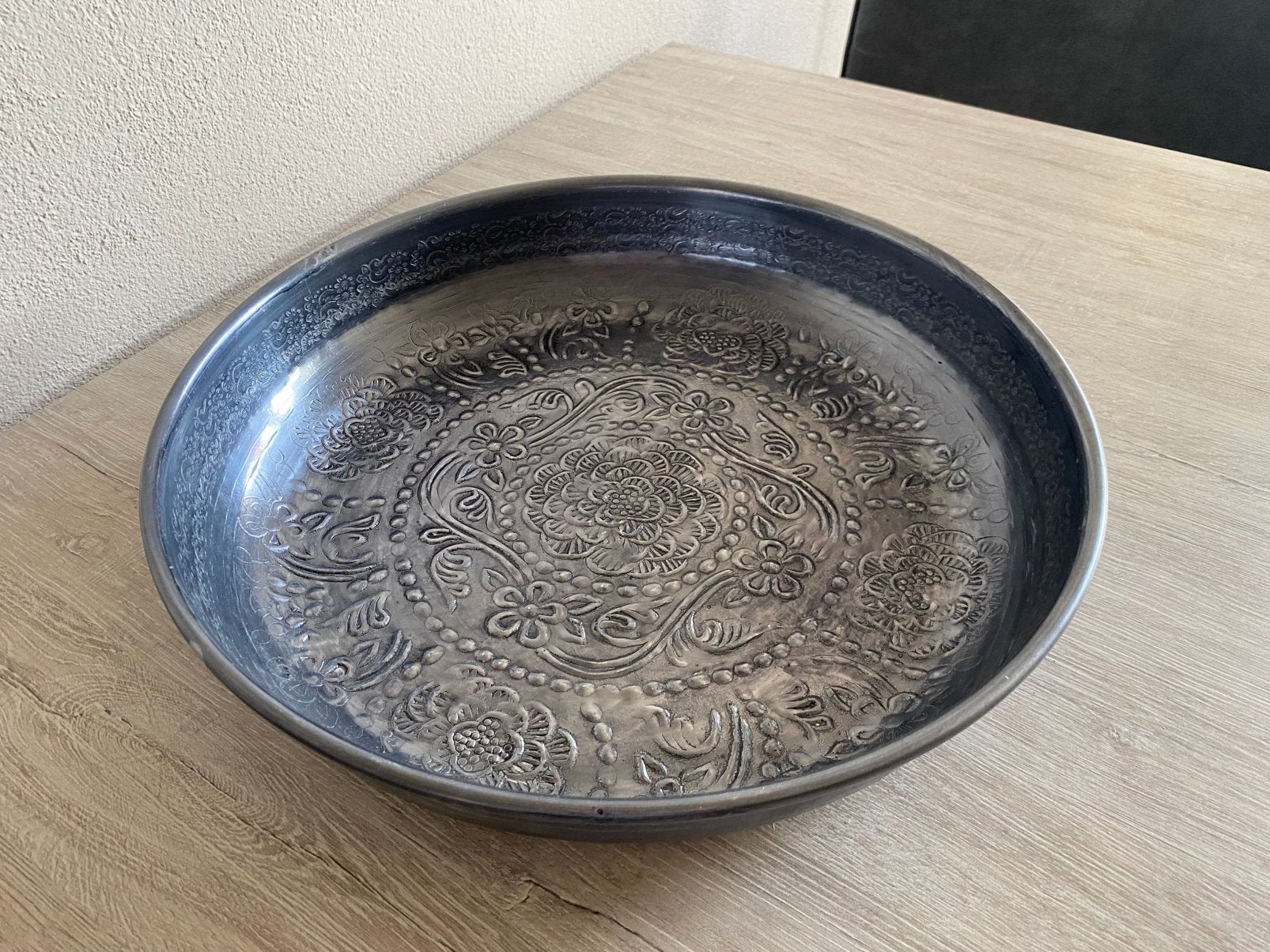 Dienblad voor decoratie, Huis en Inrichting, Woonaccessoires | Dienbladen, Ophalen, Zo goed als nieuw, Rond, Hout