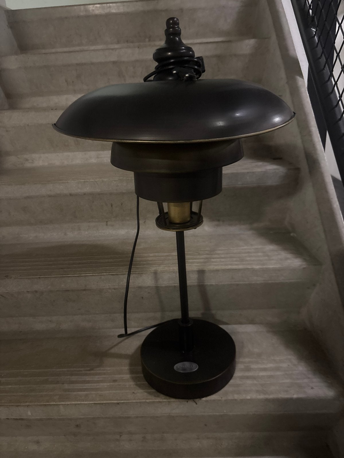 Riverdale Tafellamp - Vintage Stijl Schemerlamp, Met schakelaar, Gebruikt, Vintage, Zwart