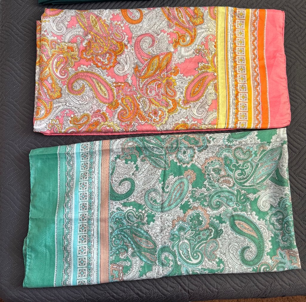 2 fleurige zomerse sjaals, H&M, Maat 46/48 (XL) of groter, Nieuw, Ophalen of Verzenden