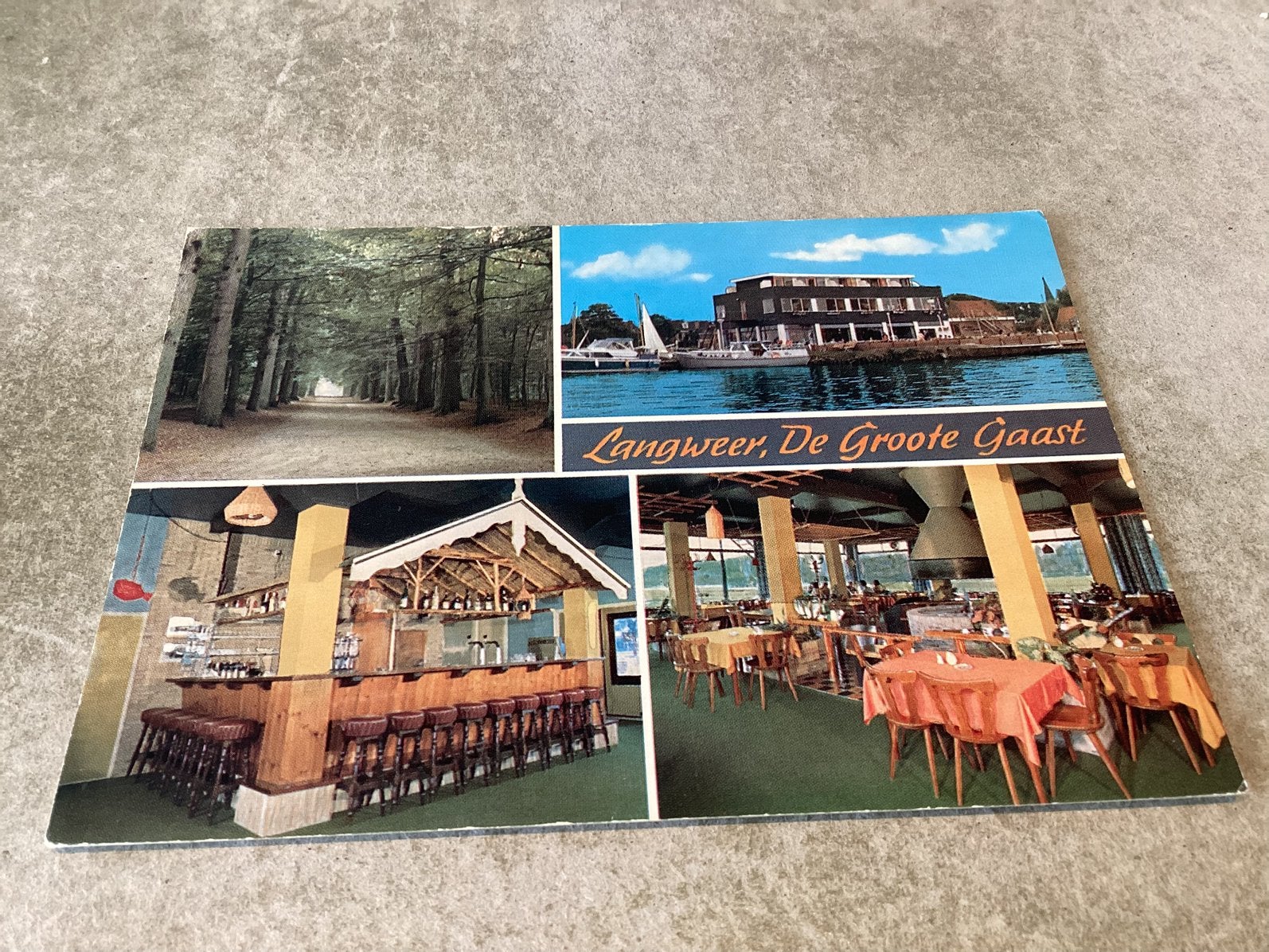 Langweer.       Café Restaurant “ De Groote Gaast”, Ophalen of Verzenden