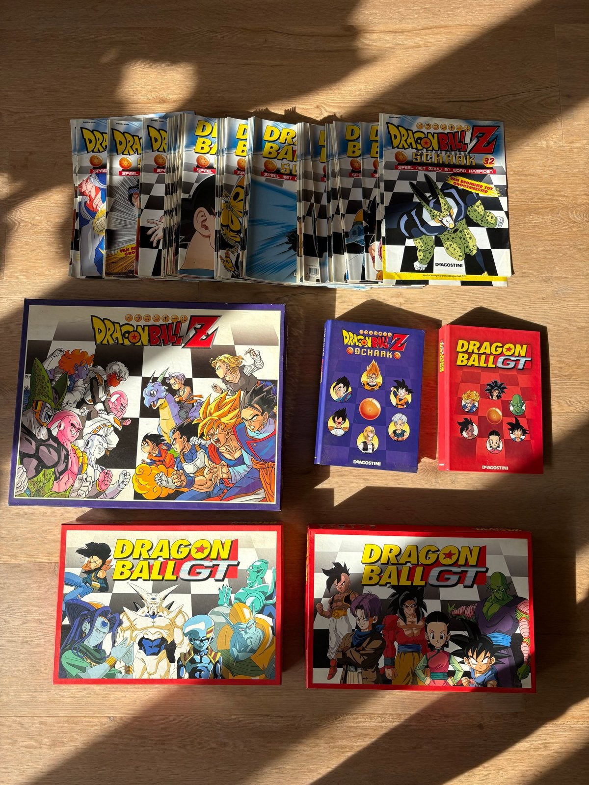 Complete Dragon Ball Z & GT Schaakset - Nooit Gespeeld, Een of twee spelers, Ophalen of Verzenden, Zo goed als nieuw