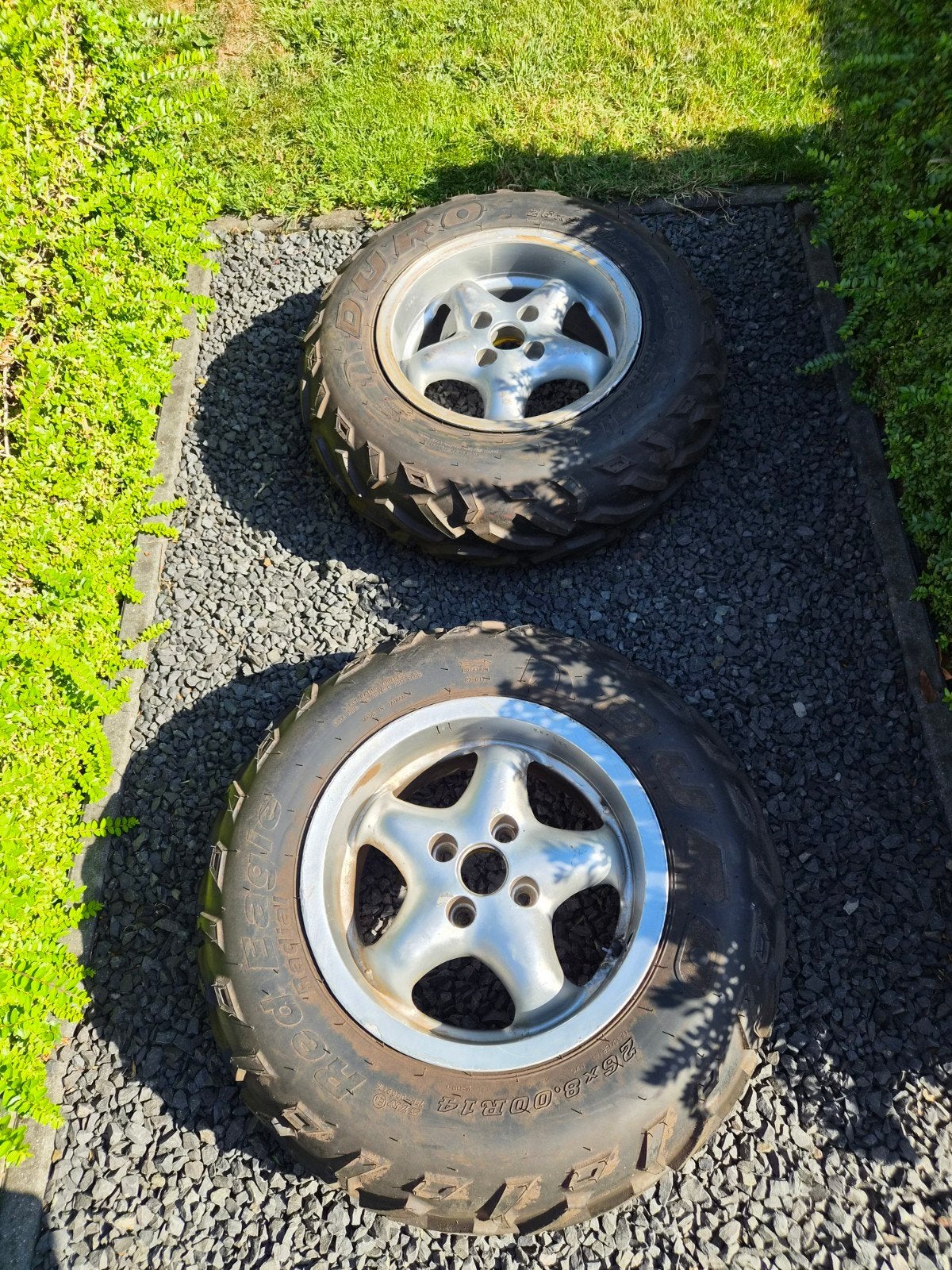 Quadbanden set 4x100 26x8x14, Ophalen