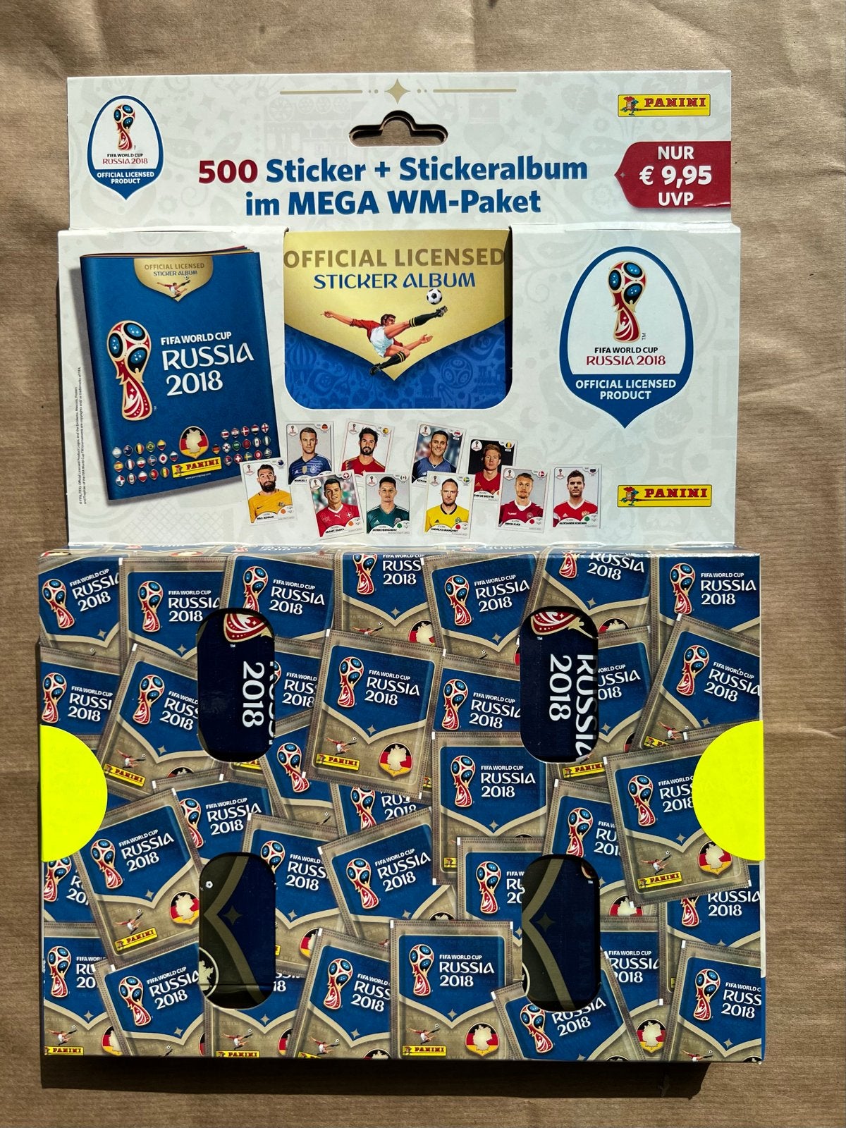Panini FIFA World Cup Russia 2018 Mega WM-Pakket 100 pakjes, Ophalen of Verzenden, Nieuw, Sport