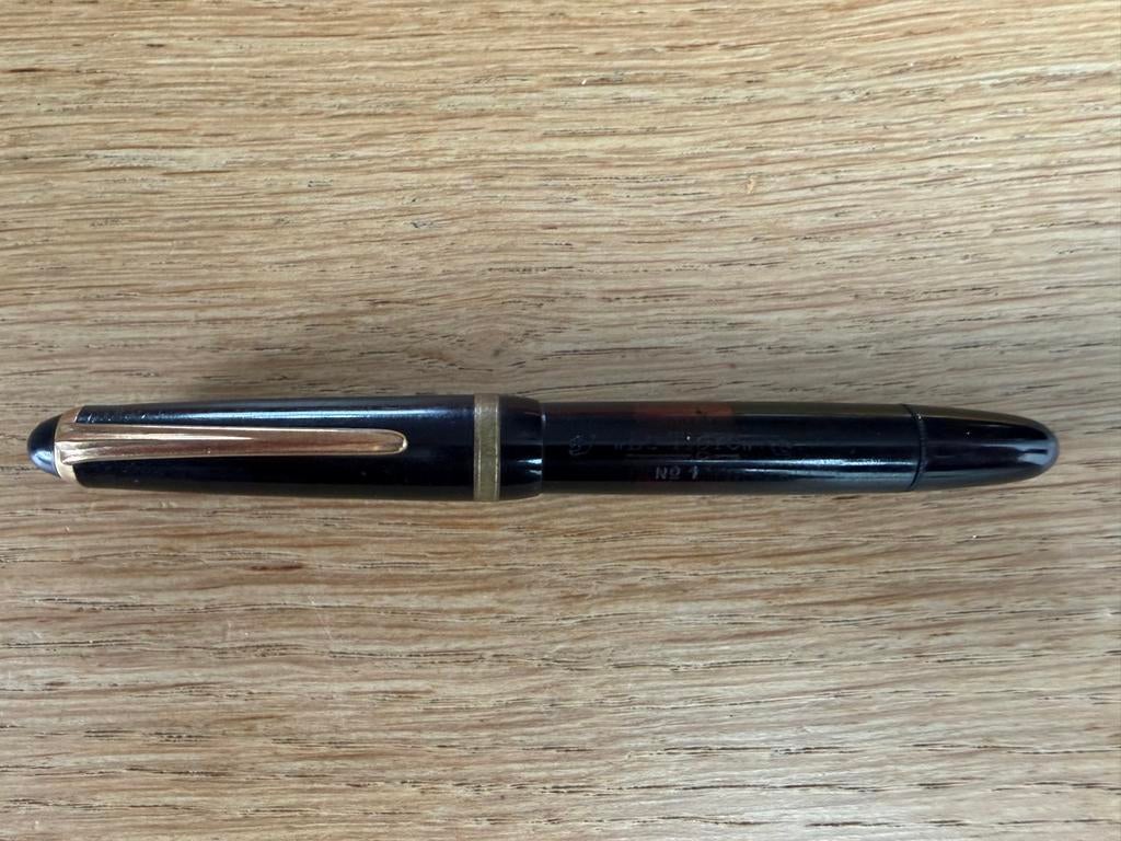 Vintage Le Tigre No 1 Vulpen - Zwart, Verzamelen, Pennenverzamelingen, Ophalen of Verzenden, Zo goed als nieuw, Vulpen, Overige merken