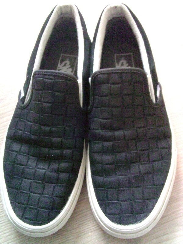VANS zwarte instappers bootschoen woven effect maat 40, Verzenden, Gedragen, Vans, Instappers