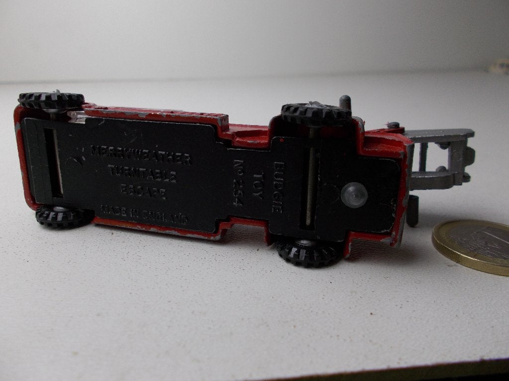 1960 Budgie Toys 254 MERRYWEATHER TURNTABLE RESCUE., Ophalen of Verzenden, Gebruikt, Bus of Vrachtwagen, Overige merken