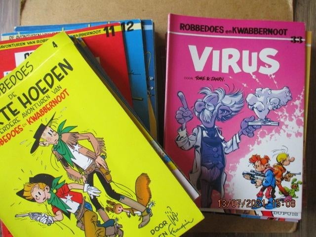 adv5103 robbedoes en kwabbernoot album reeks, Eén stripboek, Ophalen, Gelezen