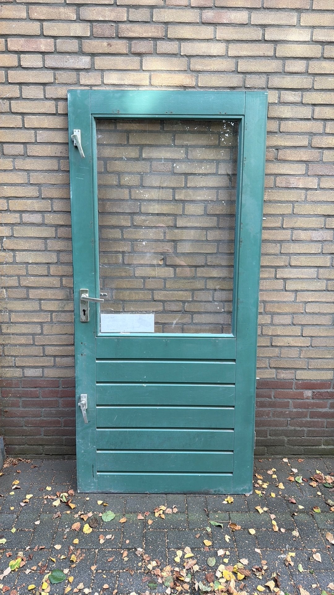 Hard houten biuten deur 93x201, Ophalen of Verzenden, Zo goed als nieuw, Buitendeur, 200 tot 215 cm