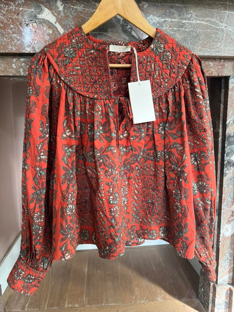 Blouse van Ulla Johnson, Ophalen of Verzenden, Zo goed als nieuw, Maat 38/40 (M), Rood