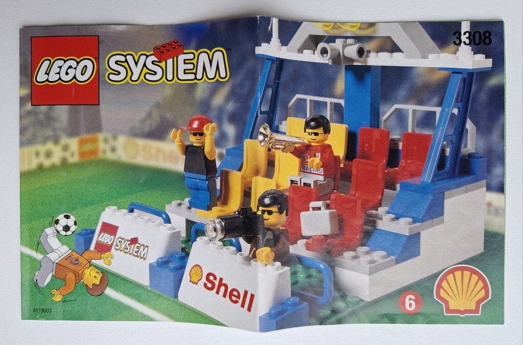 LEGO/Shell, Lego System / Tribune no. 3308 / 1998, Overige thema's, Lego, Ophalen of Verzenden, Complete set