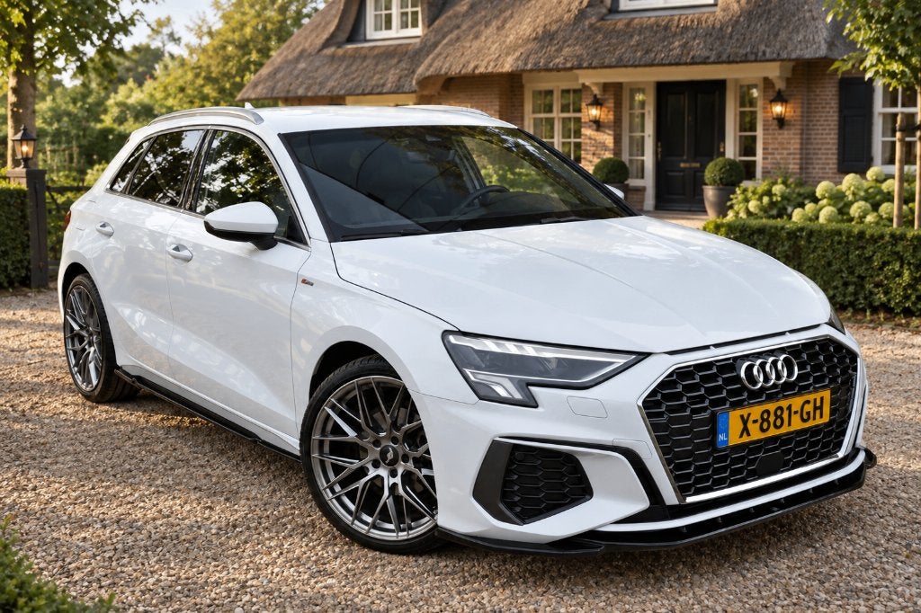 Audi A3 2022| 28.217 km Nieuwstaat! Carplay|150 PK|, 4 cilinders, Wit, Origineel Nederlands, Bedrijf