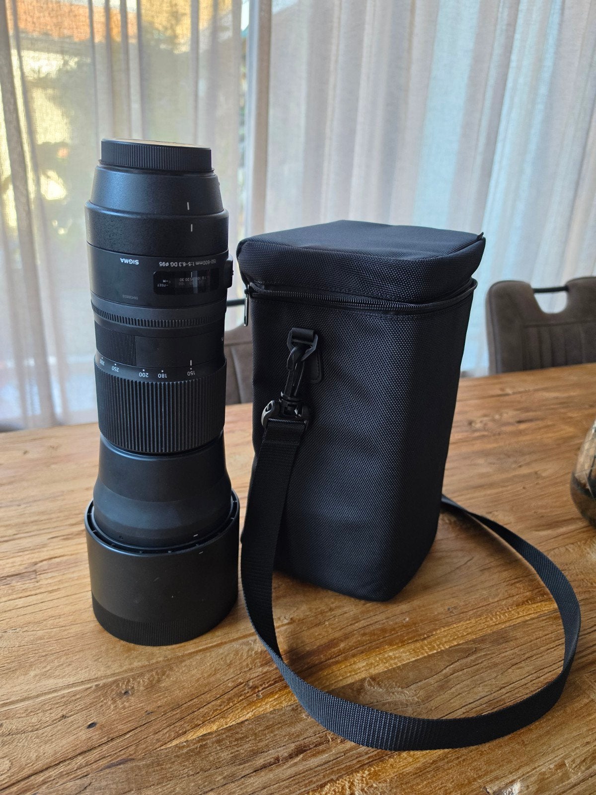 Sigma 150-600mm f/5-6.3 DG OS HSM Contemporary Lens, Sigma, Zo goed als nieuw, Beschermhoes/tas, Canon EF