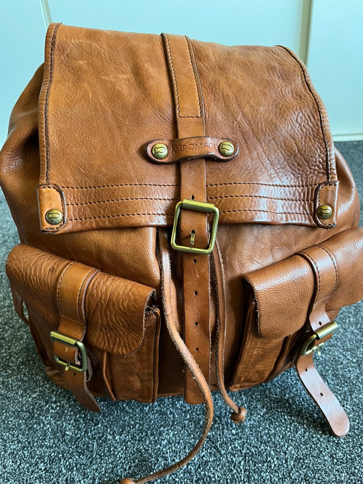 Campomaggi luxe leren rugtas/rugzak nieuw., Ophalen of Verzenden, Zo goed als nieuw, Overige merken, 30 tot 45 cm