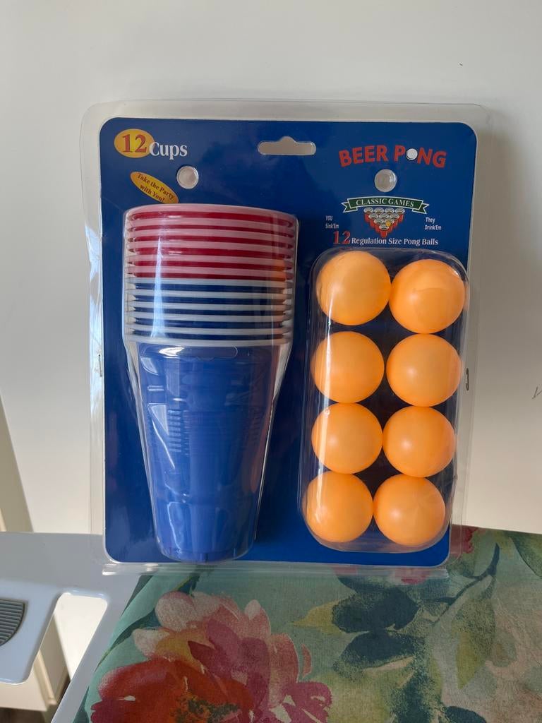 Nieuwe Beer Pong Set - 12 Bekers & 12 Ballen, Ophalen of Verzenden, Nieuw