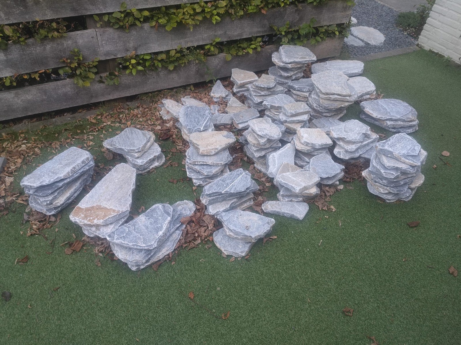 Blauwe Antieke Flagstones 2-3cm dik, 5m2, Tuin en Terras, Ophalen, Nieuw, 5 tot 10 m², Natuursteen