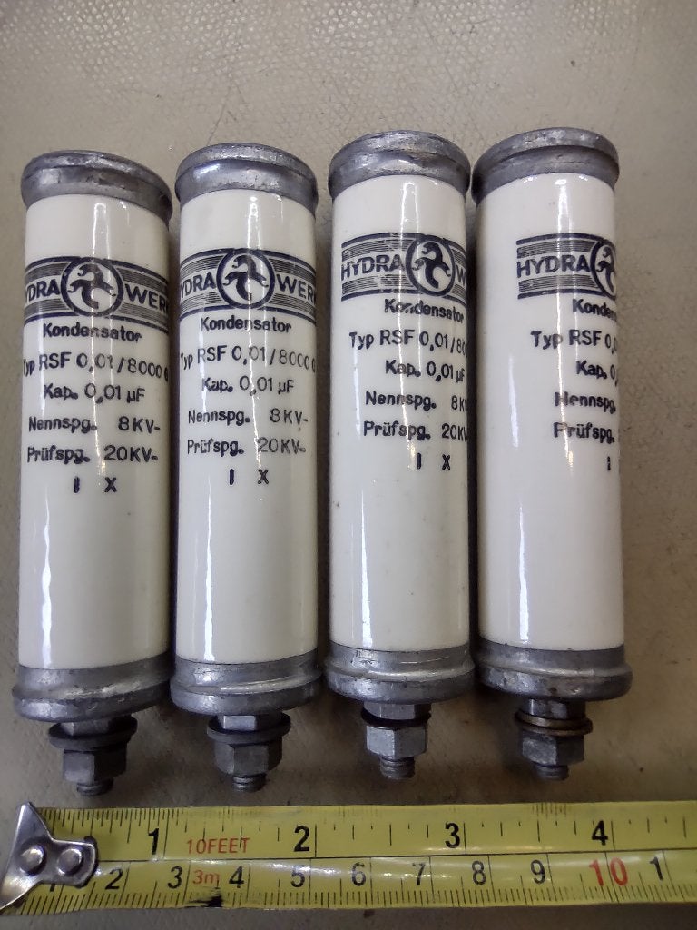 Vintage HV condensator 10nF 8KV, Hobby en Vrije tijd, Verzenden, Gebruikt