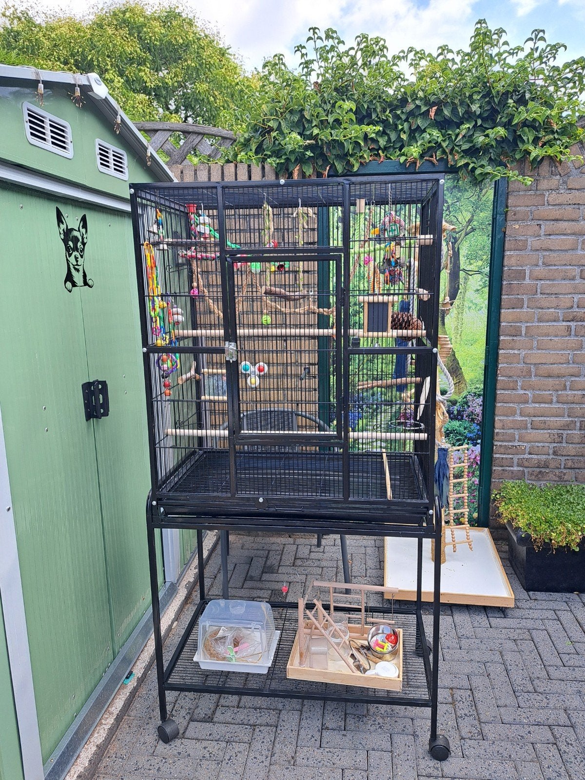 Te koop mooie bijna nieuwe vogelkooi, Dieren en Toebehoren, Ophalen