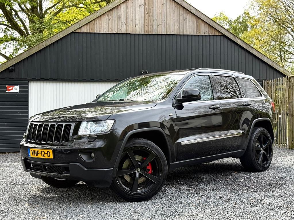 Jeep Grand Cherokee 3.0 CRD Overland 4x4 Luchtvering Marge, Auto's, Euro 5, Gebruikt, Zwart, Leder