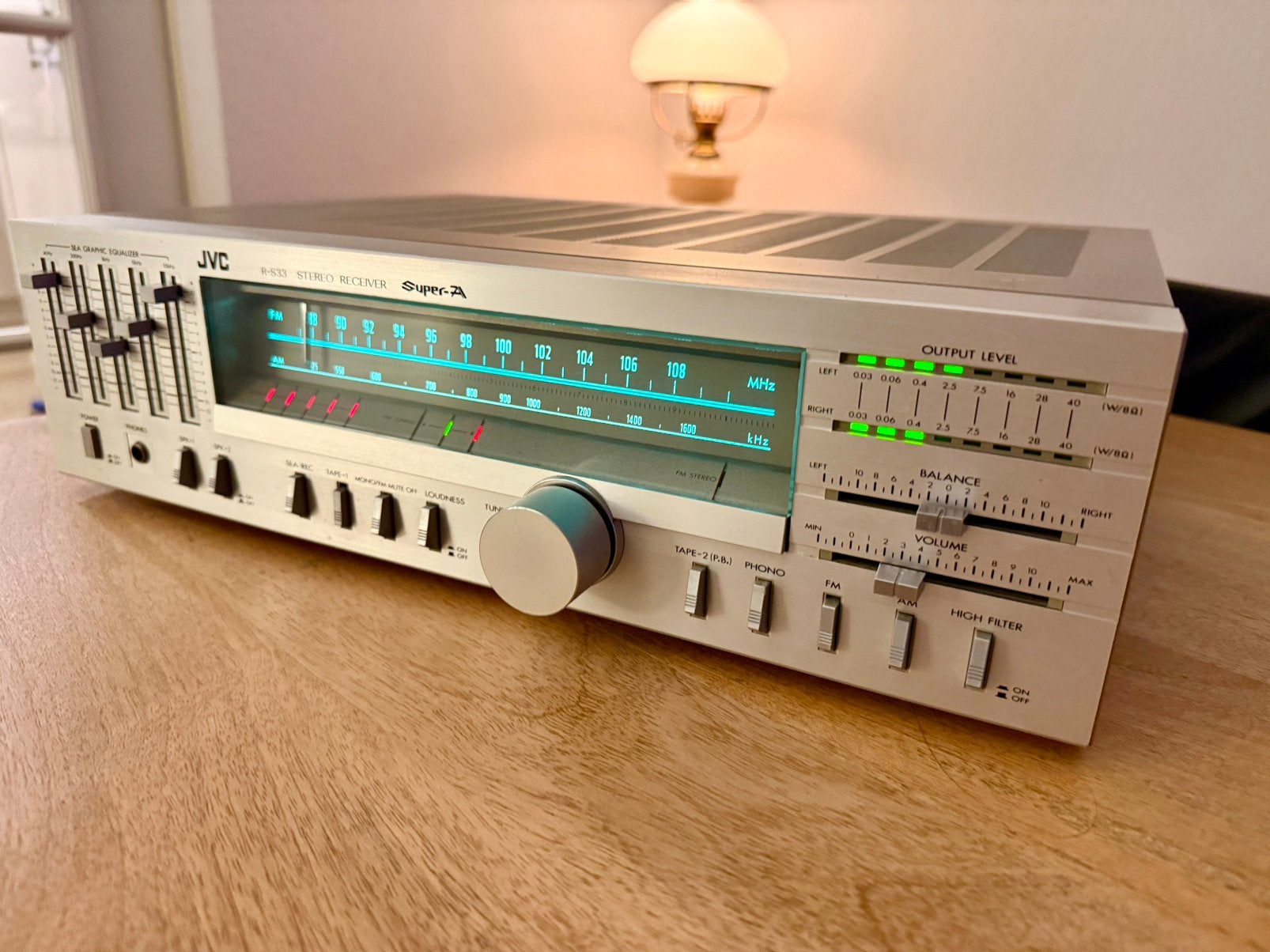 JVC R-S33 Receiver in bijna Nieuwstaat!, JVC, Ophalen of Verzenden, Zo goed als nieuw, Minder dan 60 watt