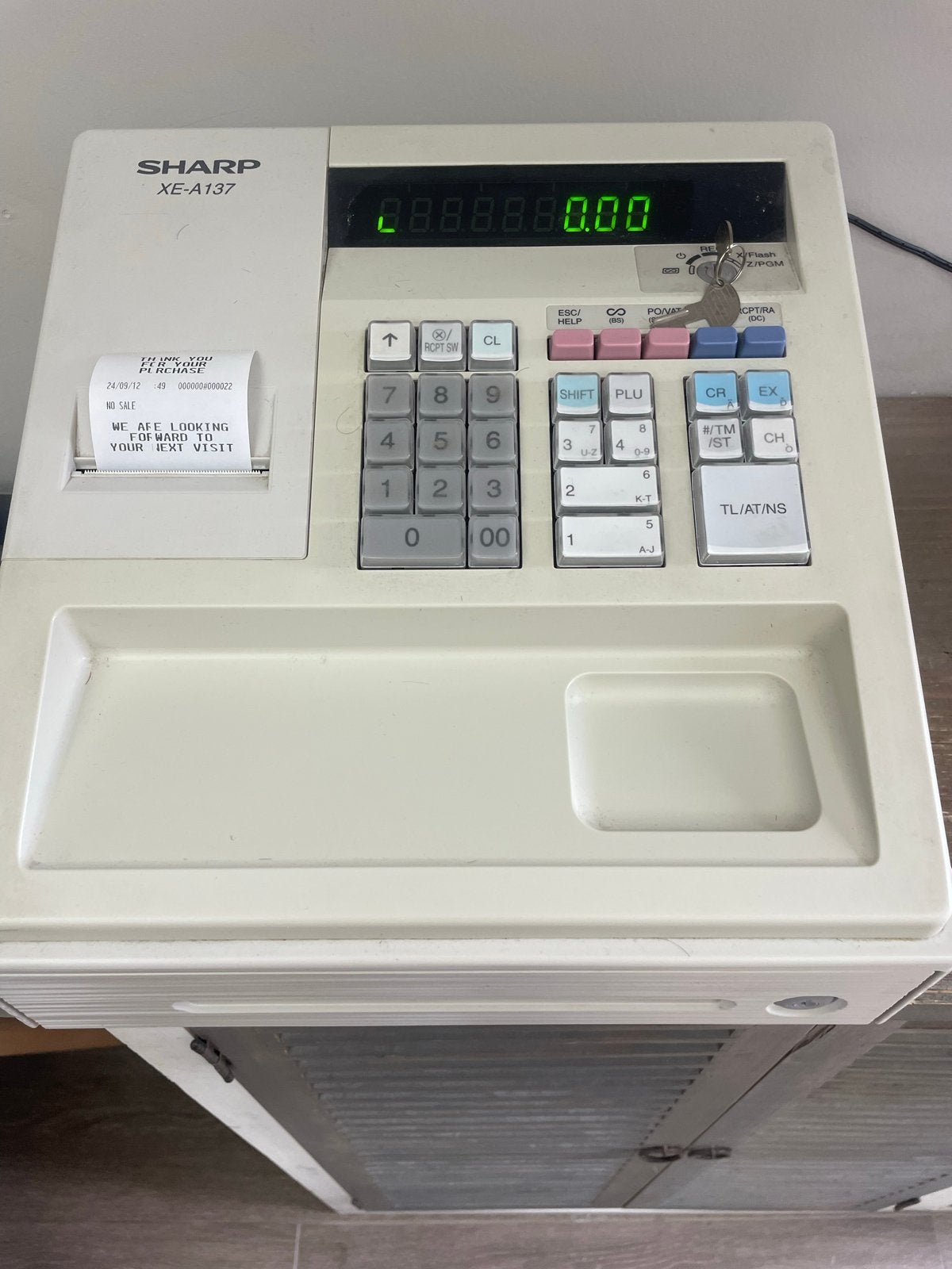 Sharp XE-A137 Kassa met kassalade en handleiding, Ophalen, Overige typen