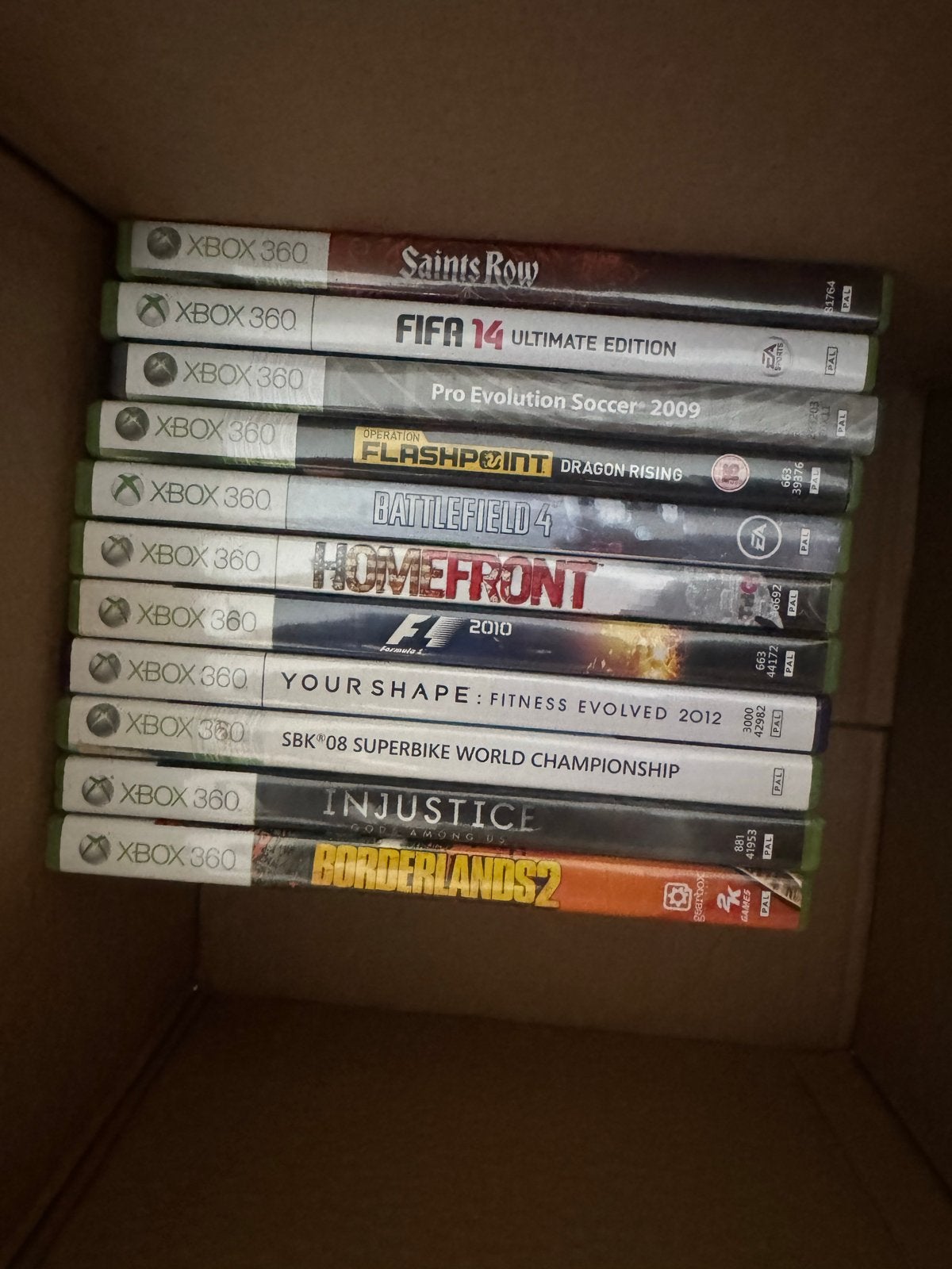 Xbox 360 Games Bundel: Saints Row, FIFA 14, Battlefield 4 en, Gebruikt, Overige genres, 1 speler, Ophalen of Verzenden