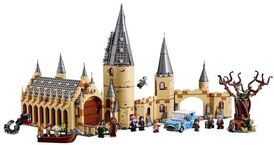 Lego Harry Potter - 75954 Great hall + Whomping Willow 75953, Lego, Harry Potter, Ophalen of Verzenden, Zo goed als nieuw