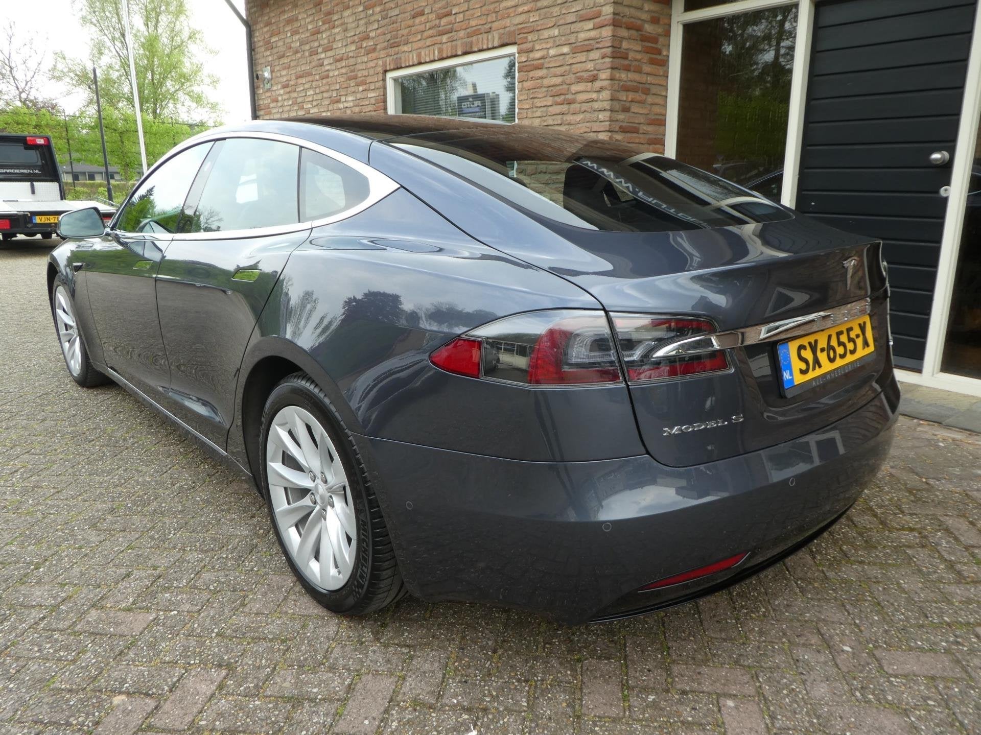 Tesla Model S 75D Base Panoramadak inclusief BTW, Auto's, Dealer onderhouden, Gebruikt, Leder en Stof, Origineel Nederlands