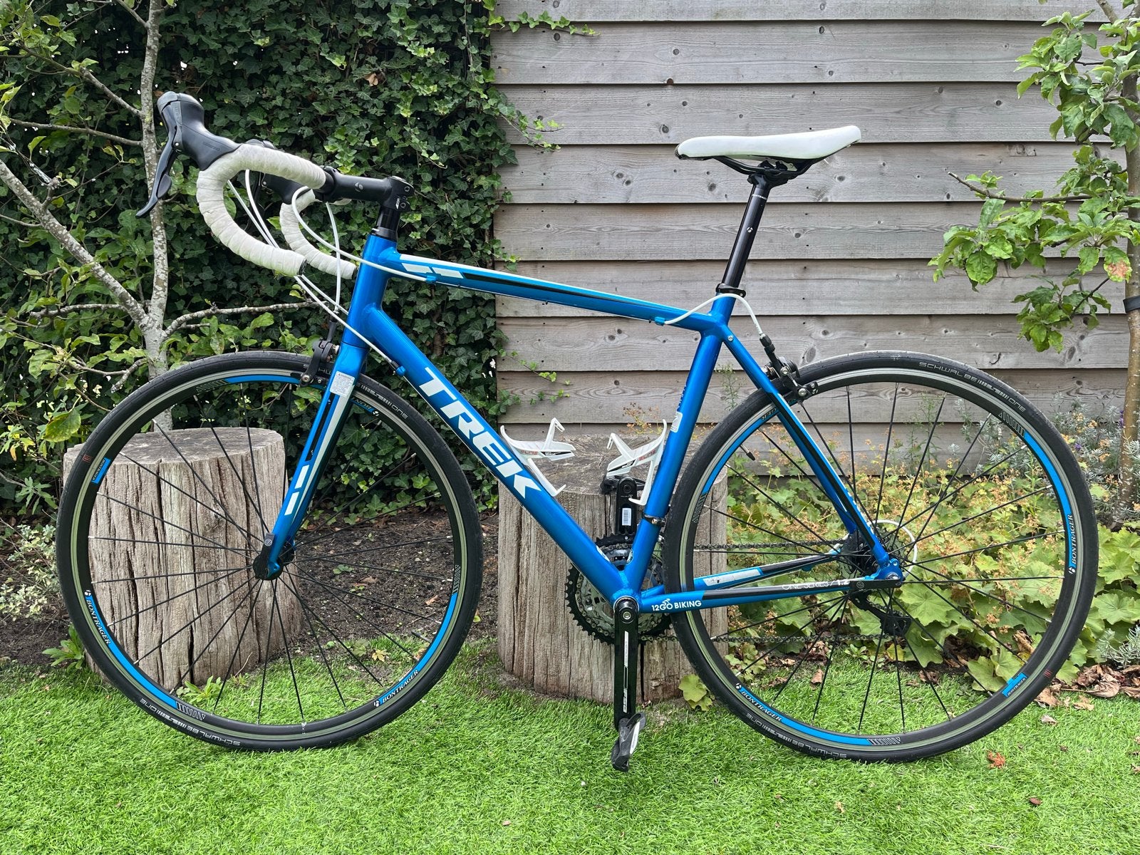 Trek One Series 1.2 Alpha racefiets - Blauw, 28 inch, Gebruikt, Aluminium, 15 tot 20 versnellingen