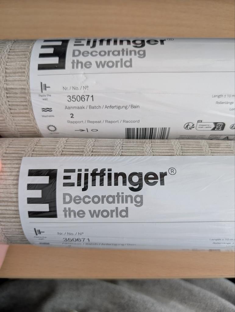 Eijffinger Amber Behang (2 rollen) - Nr. 350671, Huis en Inrichting, Ophalen of Verzenden, Minder dan 10 m²