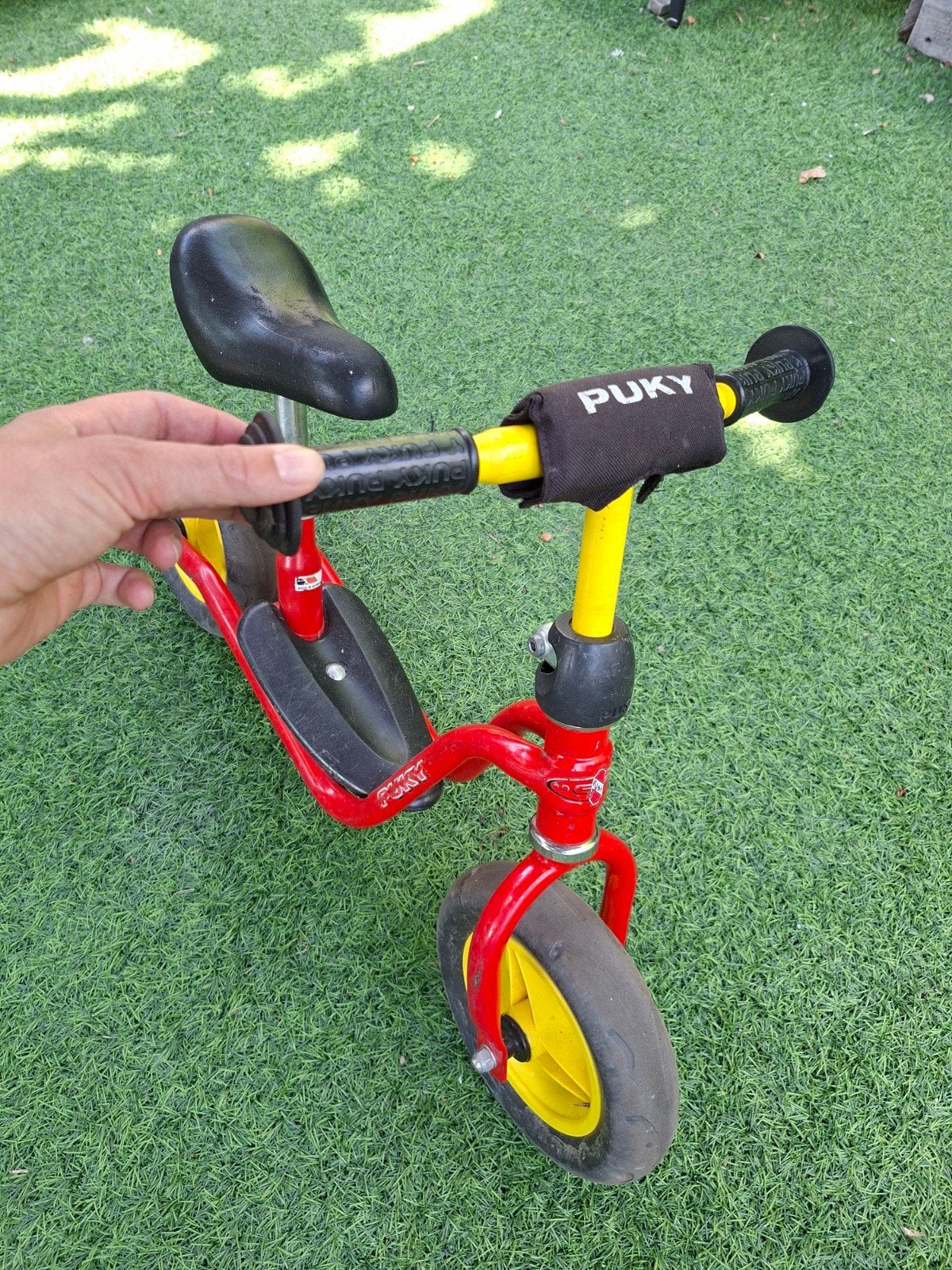 Puky loopfiets rood/geel, Ophalen